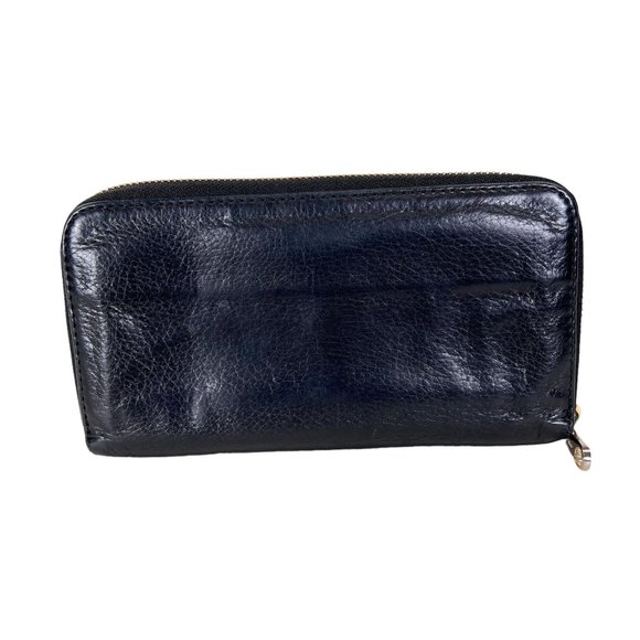 Authentic Chloe Wallet Long Lily Zip Around Black Leather Vintage Purse - Picture 5 of 12